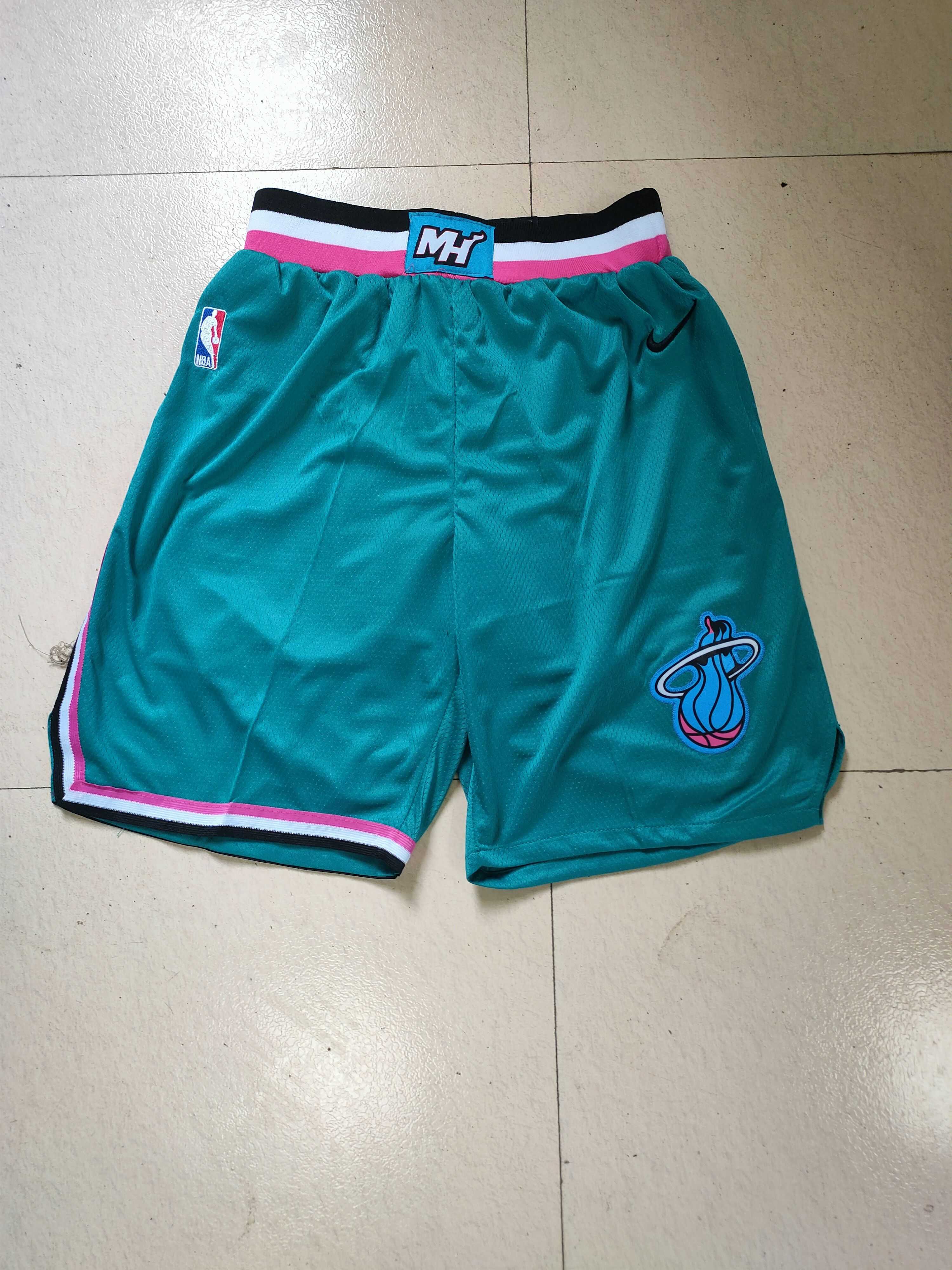Men NBA Miami Heat Sky blue Shorts 0416